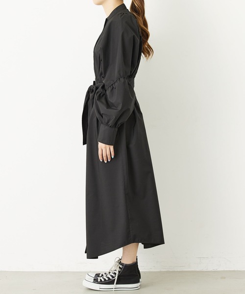 MILKFED.（ミルクフェド）の「WESTERN SHIRT DRESS（ワンピース・レディース・ブラック/ベージュ/ネイビー・ONE SIZE）」の6枚目の写真