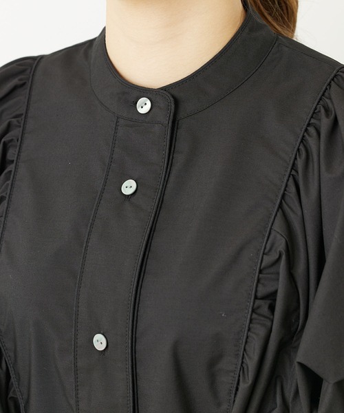 MILKFED.（ミルクフェド）の「WESTERN SHIRT DRESS（ワンピース・レディース・ブラック/ベージュ/ネイビー・ONE SIZE）」の15枚目の写真
