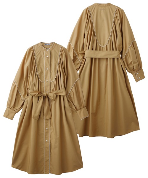 MILKFED.（ミルクフェド）の「WESTERN SHIRT DRESS（ワンピース・レディース・ブラック/ベージュ/ネイビー・ONE SIZE）」の16枚目の写真
