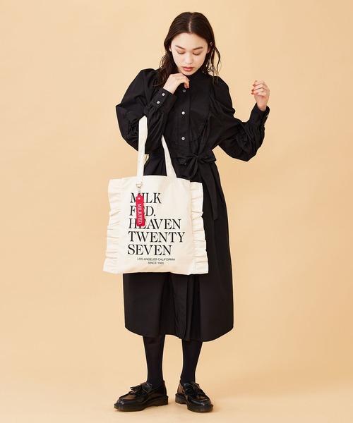 MILKFED.（ミルクフェド）の「WESTERN SHIRT DRESS（ワンピース・レディース・ブラック/ベージュ/ネイビー・ONE SIZE）」の21枚目の写真