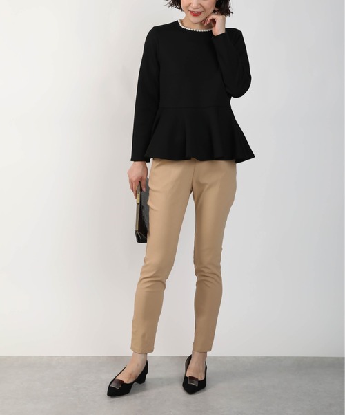 PICCIN（ピッチン）の「ストレッチパンツ（その他パンツ・レディース・ブラック/ベージュ/ブルー/アイボリー・S/M）」の9枚目の写真