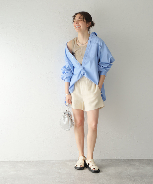 TELA（テラ）の「【TELA/テラ】パイルHSHORTS：ショートパンツ（その他パンツ・レディース・アイボリー・SMALL）」の6枚目の写真