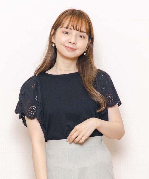 flower(フラワー)の「バタフライティーズ(Tシャツ/カットソー・レディース・ホワイト/ブラック・FREE)」の13枚目の写真