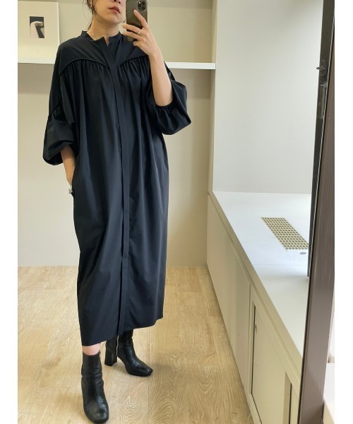 ウォッシャブルギャザーナローワンピース マシーンウォッシャブル ワンピース Miesrohe ミースロエ のファッション通販 Zozotown