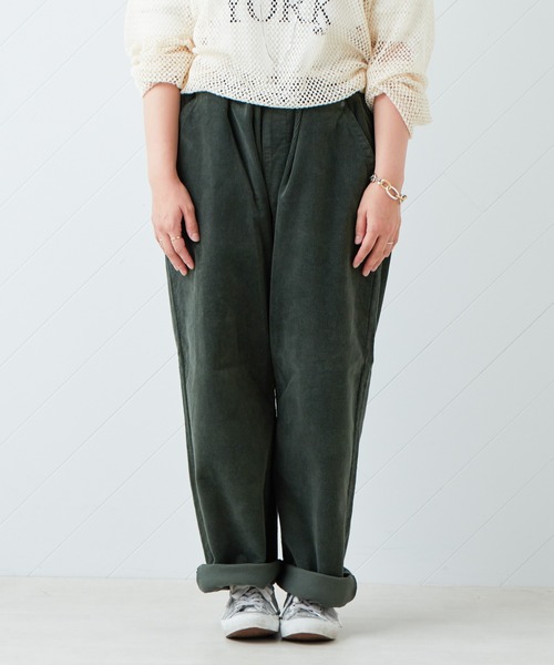 Lee（リー）の「【LEE/リー】【ワンサイズでXS~XXLまでカバーする】コーデュロイテーパードパンツ FLeeasy（その他パンツ・メンズ・ブラウン/グリーン・ONE SIZE）」の15枚目の写真