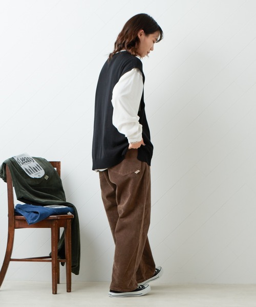 Lee（リー）の「【LEE/リー】【ワンサイズでXS~XXLまでカバーする】コーデュロイテーパードパンツ FLeeasy（その他パンツ・メンズ・ブラウン/グリーン・ONE SIZE）」の10枚目の写真