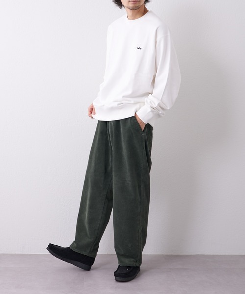 Lee（リー）の「【LEE/リー】【ワンサイズでXS~XXLまでカバーする】コーデュロイテーパードパンツ FLeeasy（その他パンツ・メンズ・ブラウン/グリーン・ONE SIZE）」の7枚目の写真