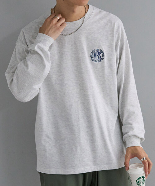 WEB限定】エンブレムワンポイント刺繍ロングTシャツ《ユニセックス