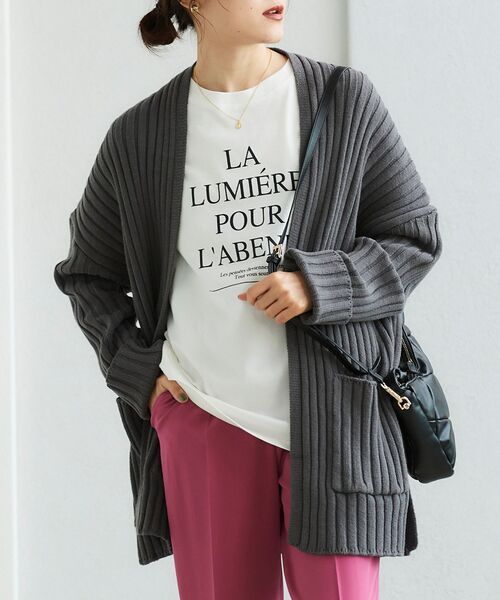 le.coeur blanc（ルクールブラン）の「シャーリングハンドルショルダー（ショルダーバッグ・レディース・グリーン/アイボリー/ブラック・FREE）」の4枚目の写真