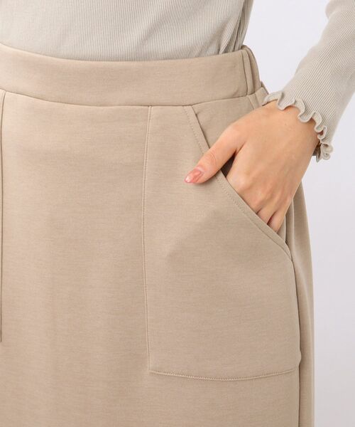 DRESKIP（ドレスキップ）の「◆もちもちナロースカート（スカート・レディース・サンドベージュ/パープル系4/ブラック・02/03/04）」の8枚目の写真