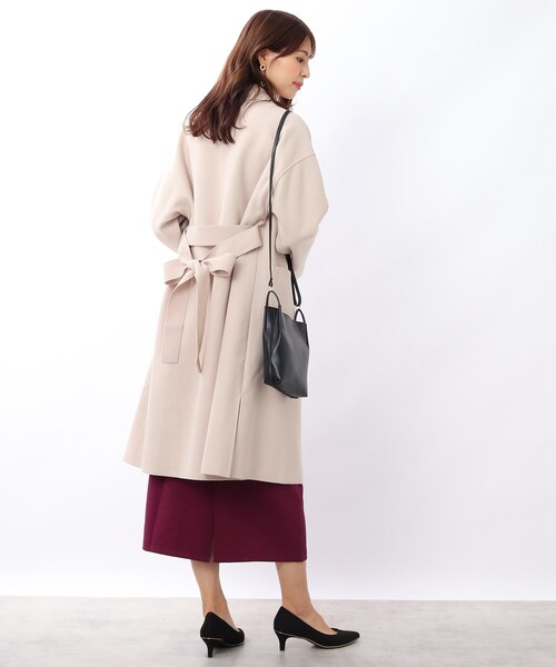 DRESKIP（ドレスキップ）の「◆もちもちナロースカート（スカート・レディース・サンドベージュ/パープル系4/ブラック・02/03/04）」の22枚目の写真