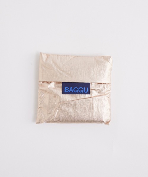 BAGGU(バグー)の「BAGGU/バグゥ メタリック Baby(エコバッグ/サブバッグ・レディース・シルバー/ピンクゴールド・FREE)」の4枚目の写真