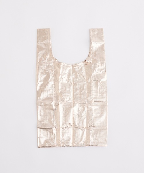 BAGGU(バグー)の「BAGGU/バグゥ メタリック Baby(エコバッグ/サブバッグ・レディース・シルバー/ピンクゴールド・FREE)」の5枚目の写真