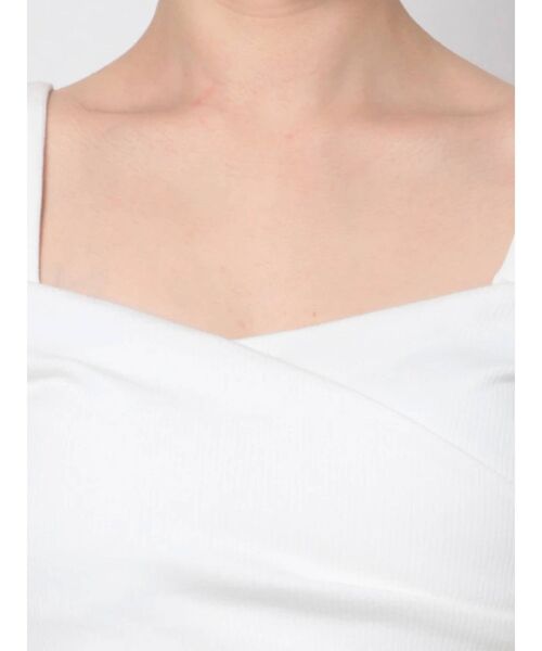 GYDA(ジェイダ)の「ハーフスリーブ2WAYカシュクールデザイントップス(Tシャツ/カットソー・レディース・ダークオリーブ/ブラック/オフホワイト/グリーン・FREE)」の19枚目の写真
