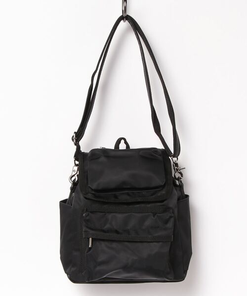 603(ロクマルサン)の「603 スーパーミニ2wayボディバッグ(バックパック/リュック・レディース・ブラック/ホワイト・FREE)」の4枚目の写真