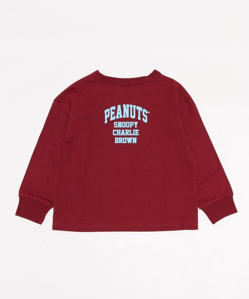 PEANUTS（ピーナッツ）の「【SNOOPY】スヌーピーロンＴ（Tシャツ/カットソー・キッズ・ブラック/レッド/グリーン/オフホワイト/ネイビー/パープル・140/105/130/120/150）」の9枚目の写真