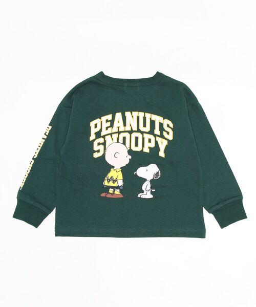 PEANUTS（ピーナッツ）の「【SNOOPY】スヌーピーロンＴ（Tシャツ/カットソー・キッズ・ブラック/レッド/グリーン/オフホワイト/ネイビー/パープル・140/105/130/120/150）」の7枚目の写真