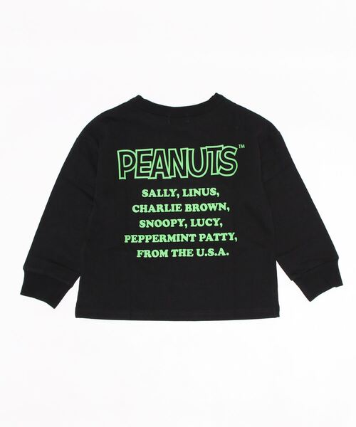 PEANUTS（ピーナッツ）の「【SNOOPY】スヌーピーロンＴ（Tシャツ/カットソー・キッズ・ブラック/レッド/グリーン/オフホワイト/ネイビー/パープル・140/105/130/120/150）」の15枚目の写真