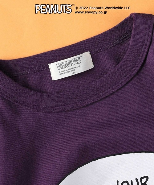 PEANUTS（ピーナッツ）の「【SNOOPY】スヌーピーロンＴ（Tシャツ/カットソー・キッズ・ブラック/レッド/グリーン/オフホワイト/ネイビー/パープル・140/105/130/120/150）」の16枚目の写真
