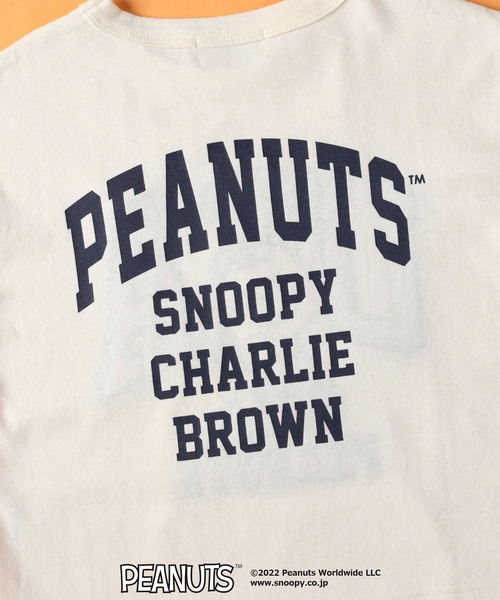 PEANUTS（ピーナッツ）の「【SNOOPY】スヌーピーロンＴ（Tシャツ/カットソー・キッズ・ブラック/レッド/グリーン/オフホワイト/ネイビー/パープル・140/105/130/120/150）」の20枚目の写真