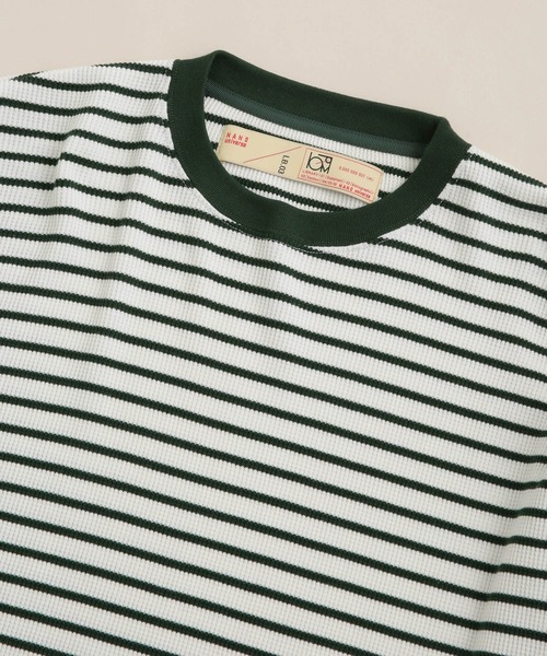 NANO universe(ナノユニバース)の「LB.03/ワッフルボーダークルーネックTシャツ(Tシャツ/カットソー・メンズ・その他1/その他2・L/M/S)」の4枚目の写真
