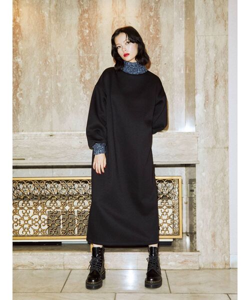 jouetie(ジュエティ)の「リブニットプルオーバーワンピース【WEB限定】(ワンピース・レディース・アイボリー/ブラック/ブルー・MEDIUM)」の10枚目の写真