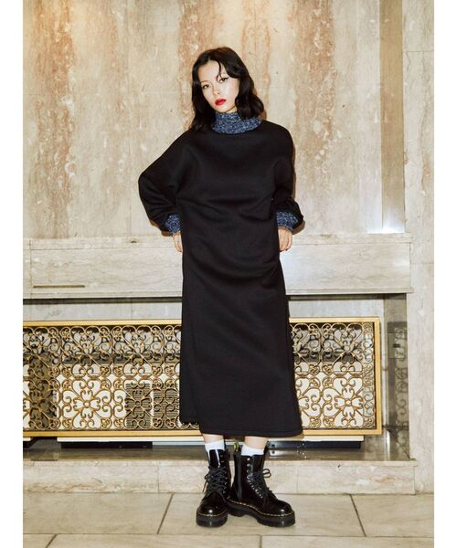 jouetie(ジュエティ)の「リブニットプルオーバーワンピース【WEB限定】(ワンピース・レディース・アイボリー/ブラック/ブルー・MEDIUM)」の13枚目の写真