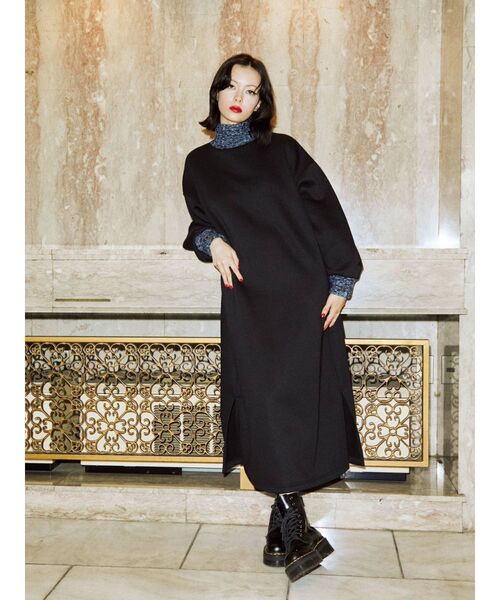 jouetie(ジュエティ)の「リブニットプルオーバーワンピース【WEB限定】(ワンピース・レディース・アイボリー/ブラック/ブルー・MEDIUM)」の14枚目の写真