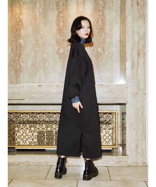 jouetie(ジュエティ)の「リブニットプルオーバーワンピース【WEB限定】(ワンピース・レディース・アイボリー/ブラック/ブルー・MEDIUM)」の15枚目の写真