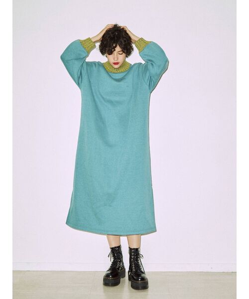 jouetie(ジュエティ)の「リブニットプルオーバーワンピース【WEB限定】(ワンピース・レディース・アイボリー/ブラック/ブルー・MEDIUM)」の22枚目の写真