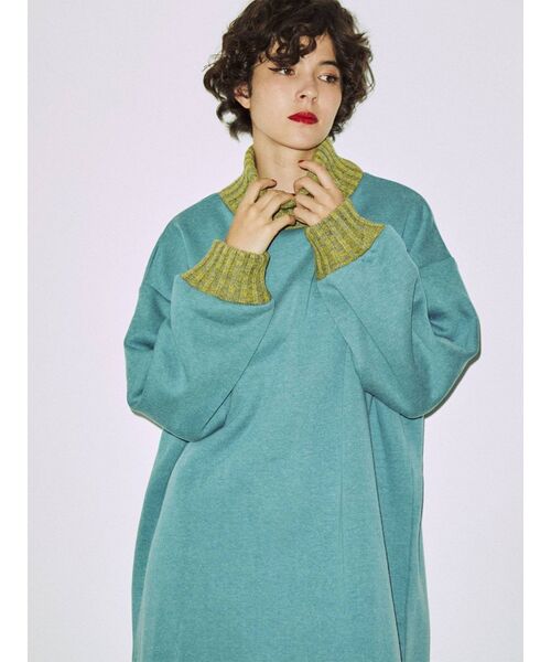 jouetie(ジュエティ)の「リブニットプルオーバーワンピース【WEB限定】(ワンピース・レディース・アイボリー/ブラック/ブルー・MEDIUM)」の5枚目の写真