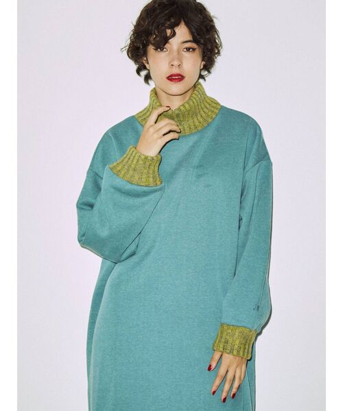 jouetie(ジュエティ)の「リブニットプルオーバーワンピース【WEB限定】(ワンピース・レディース・アイボリー/ブラック/ブルー・MEDIUM)」の6枚目の写真