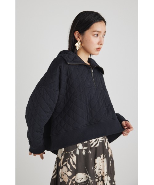 rienda（リエンダ）の「キルトデザインスウェットトップス（スウェット・レディース・ホワイト/ブラック/パープル・FREE）」の7枚目の写真