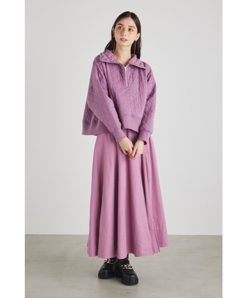 rienda（リエンダ）の「キルトデザインスウェットトップス（スウェット・レディース・ホワイト/ブラック/パープル・FREE）」の11枚目の写真