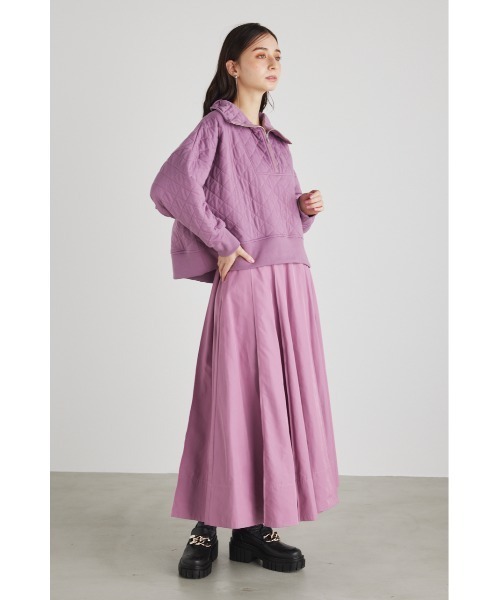 rienda（リエンダ）の「キルトデザインスウェットトップス（スウェット・レディース・ホワイト/ブラック/パープル・FREE）」の12枚目の写真