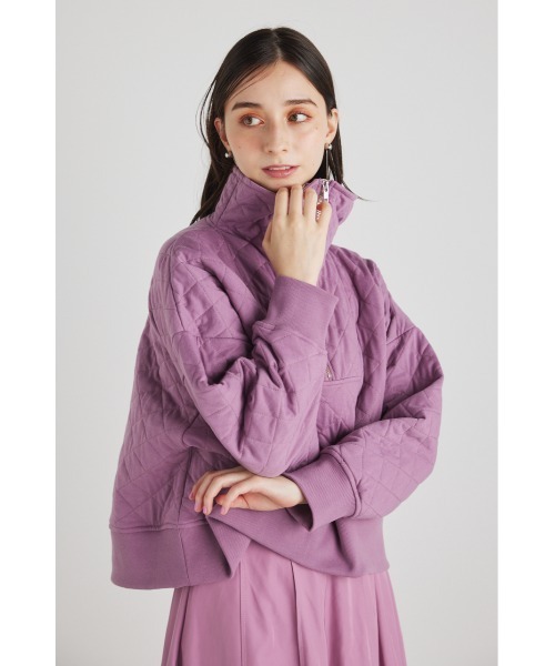 rienda（リエンダ）の「キルトデザインスウェットトップス（スウェット・レディース・ホワイト/ブラック/パープル・FREE）」の14枚目の写真