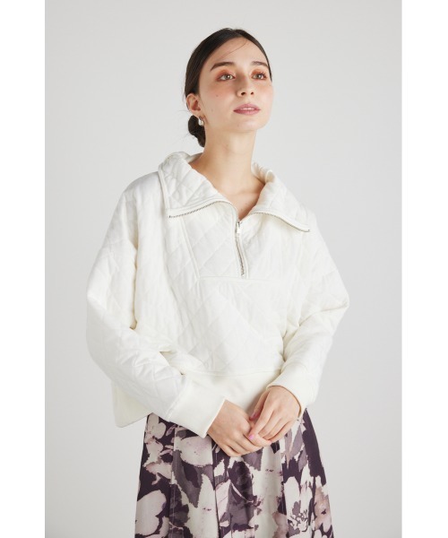 rienda（リエンダ）の「キルトデザインスウェットトップス（スウェット・レディース・ホワイト/ブラック/パープル・FREE）」の21枚目の写真