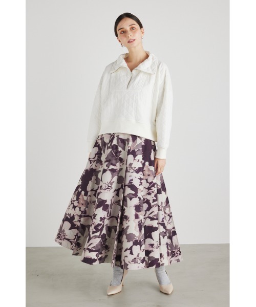 rienda（リエンダ）の「キルトデザインスウェットトップス（スウェット・レディース・ホワイト/ブラック/パープル・FREE）」の22枚目の写真