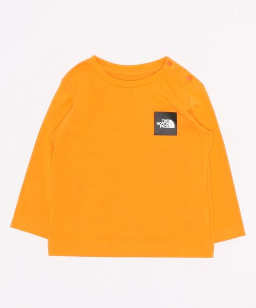 THE NORTH FACE(ザノースフェイス)の「THE NORTH FACE/ザ・ノース・フェイス/B L/S S-SQU LOGO T/ベビー L/Sスモールスクエアロゴティー/BABY/ベビー/NTB32250/B L/S S-SQU LOGO T(Tシャツ/カットソー・キッズ・ホワイト/ブルー/オレンジ・90cm/80cm)」の3枚目の写真