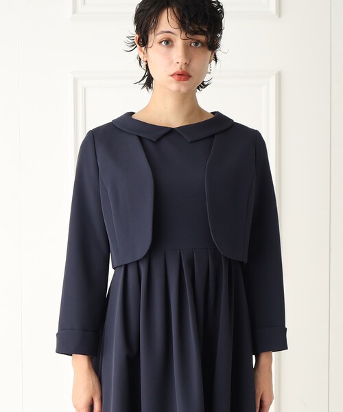 index（インデックス）の「◆【DRESS】ボレロジャケット【WEB限定サイズ】（スーツジャケット・レディース・ライトグレー/ネイビー・40/36/38/42）」の9枚目の写真