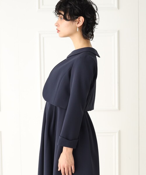 index（インデックス）の「◆【DRESS】ボレロジャケット【WEB限定サイズ】（スーツジャケット・レディース・ライトグレー/ネイビー・40/36/38/42）」の12枚目の写真