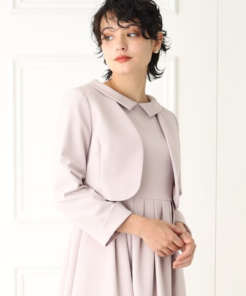 index（インデックス）の「◆【DRESS】ボレロジャケット【WEB限定サイズ】（スーツジャケット・レディース・ライトグレー/ネイビー・40/36/38/42）」の10枚目の写真