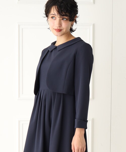 index（インデックス）の「◆【DRESS】ボレロジャケット【WEB限定サイズ】（スーツジャケット・レディース・ライトグレー/ネイビー・40/36/38/42）」の11枚目の写真