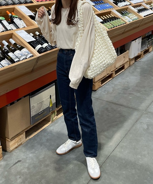 LE MORE(リモア)の「ルーズフィットロンT(Tシャツ/カットソー・レディース・ブラック/ベージュ/ピンク/アイボリー・FREE)」の8枚目の写真