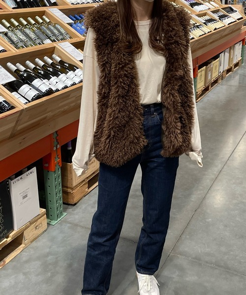 LE MORE(リモア)の「ルーズフィットロンT(Tシャツ/カットソー・レディース・ブラック/ベージュ/ピンク/アイボリー・FREE)」の18枚目の写真