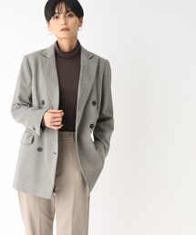 OPAQUE.CLIP | ガンクラブチェック ダブルブレストジャケット(テーラードジャケット)