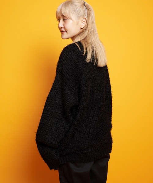 JACKROSE(ジャックローズ)の「JE モヘアタッチクルーニット(ニット/セーター・メンズ・ブラック/グリーン/マスタード・M/L)」の7枚目の写真