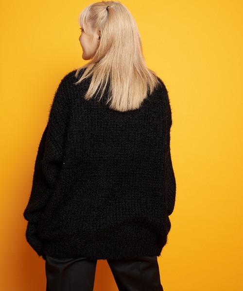 JACKROSE(ジャックローズ)の「JE モヘアタッチクルーニット(ニット/セーター・メンズ・ブラック/グリーン/マスタード・M/L)」の8枚目の写真