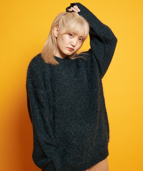 JACKROSE(ジャックローズ)の「JE モヘアタッチクルーニット(ニット/セーター・メンズ・ブラック/グリーン/マスタード・M/L)」の15枚目の写真