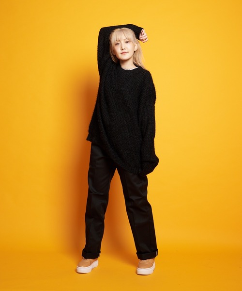 JACKROSE(ジャックローズ)の「JE モヘアタッチクルーニット(ニット/セーター・メンズ・ブラック/グリーン/マスタード・M/L)」の9枚目の写真